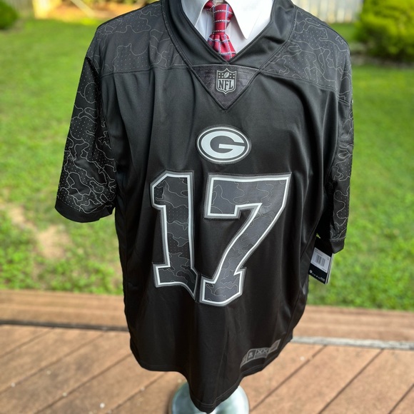 NEW Green Bay Packers Adams Jersey #17 XXL Black Sewn Nike NWT MSRP=$185 Reflect - Picture 6 of 6